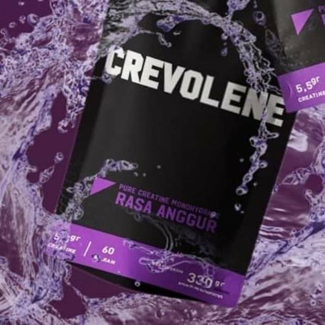 CREVOLENE Jakarta / CREVOLENE CREATINE EVOLENE Anggur Grape 330gr  BPOM / EVOLENE / CREVOLENE / BPOM