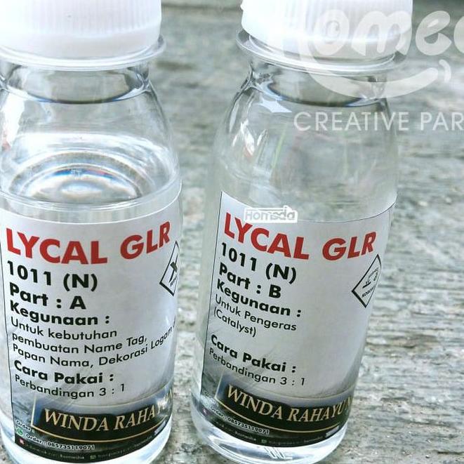 

➙Ready stock Resin Lycal Lical Bening Lentur 1011 Name Tag Papan Nama 100 ml J91 ➙