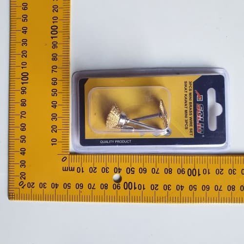 

SOLID SET 3 PCS Wire Brush CUP STEEL Sikat Kawat Mangkok Mini Grinder