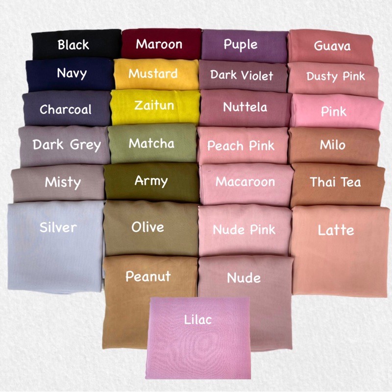 

95rb get 5pcs BELLA SQUARE, POLLY COTTON (TULIS WARNA CADANGAN/di Kirim ACAK)