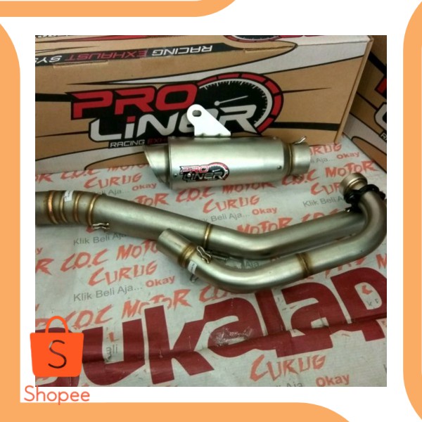 Jual knalpot Proliner Satria all new fu 150 injeksi bore up 200cc 18thM pe Murah