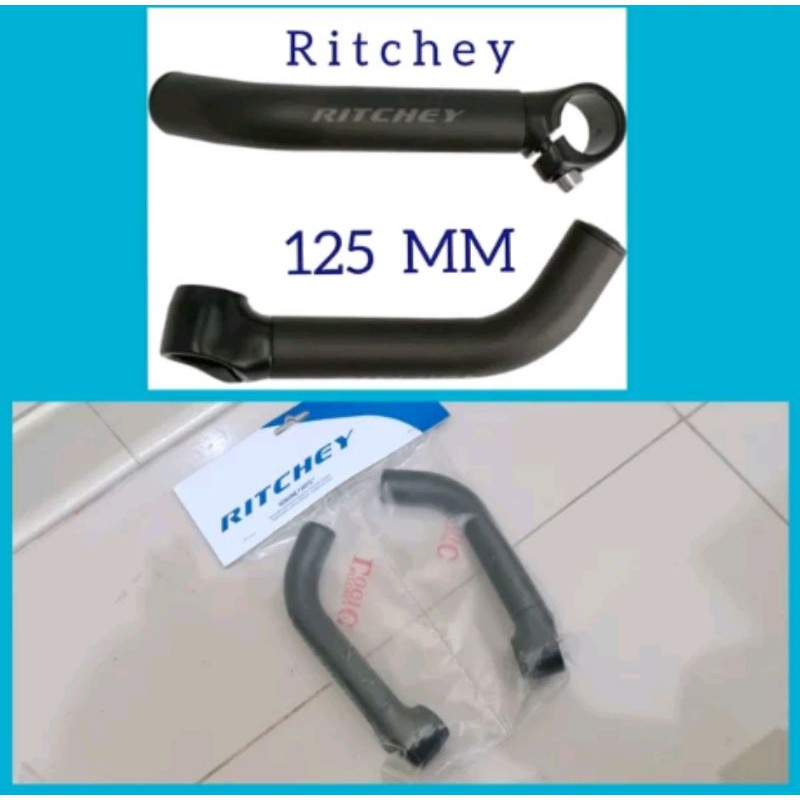 Bar End Tanduk Ritchey 125mm Handlebar Comp 125 mm Stang Sepeda Cocok MTB Hybrid Touring Seli Lipat Commuter - 730770001