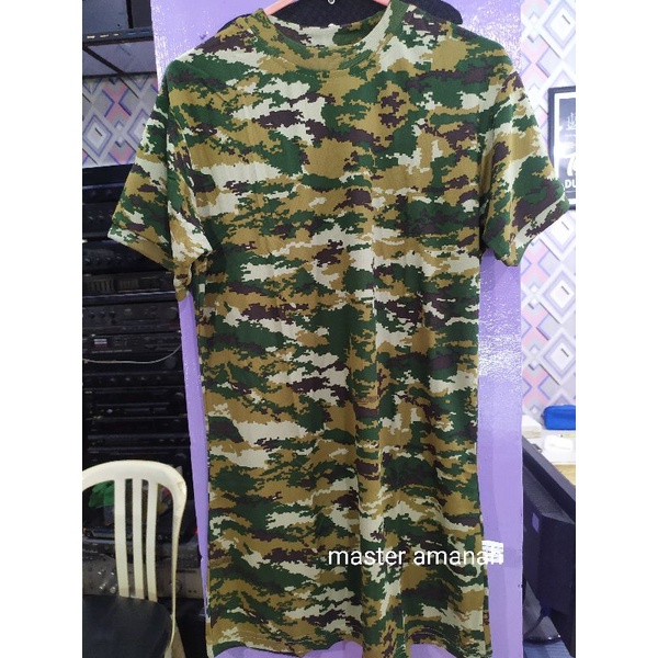 Kaos Dryfit Doreng Kostrad Kaos Loreng Kostrad TNI Original Lengan Pendek