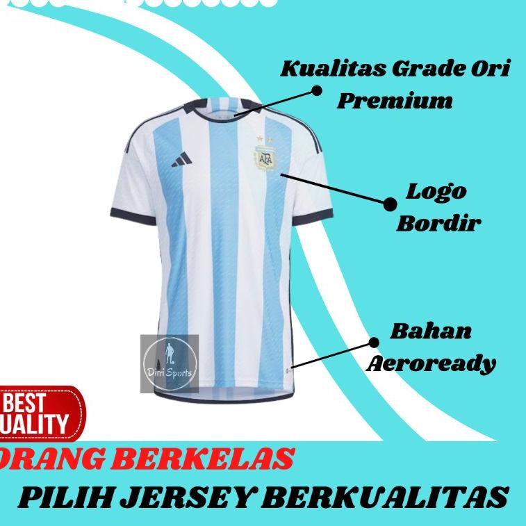 codeK0w0V--Jersey Argentina Piala Dunia 2022 Home Grade Ori Impor Baju Sepak Bola Pria Terbaru