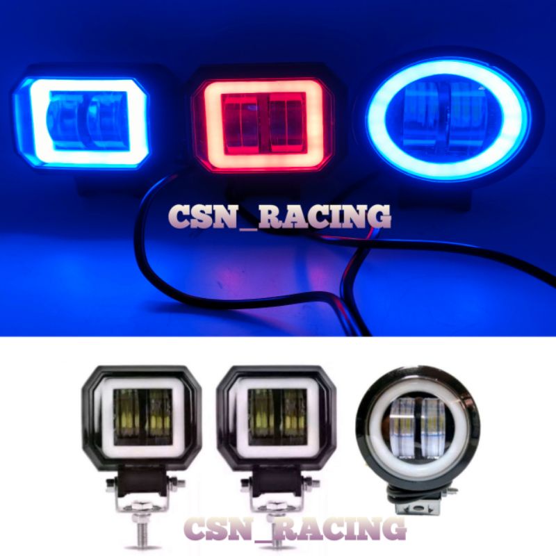 Lampu sorot CWL 2 mata 4D Model Kotak 20 Watt AE Universal