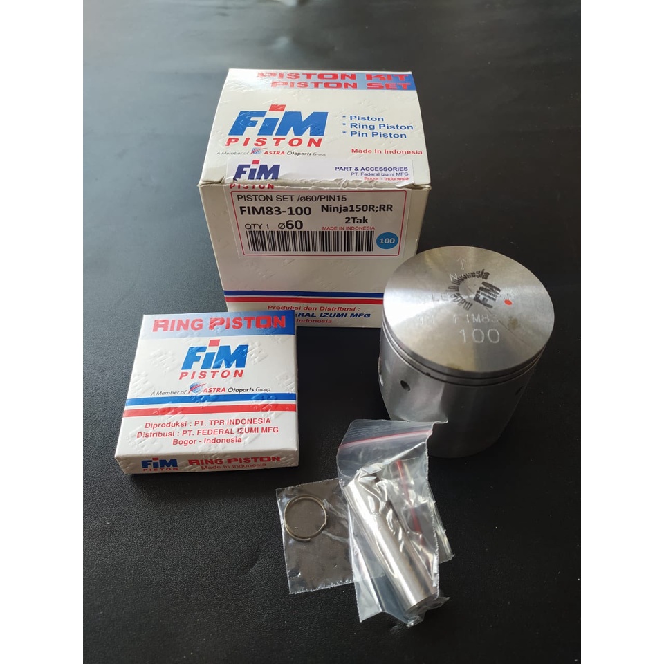 Mdr Seher Piston Kit Ninja 150 R RR OS 100 Dim 60 Pen 15 Fim83 FIM