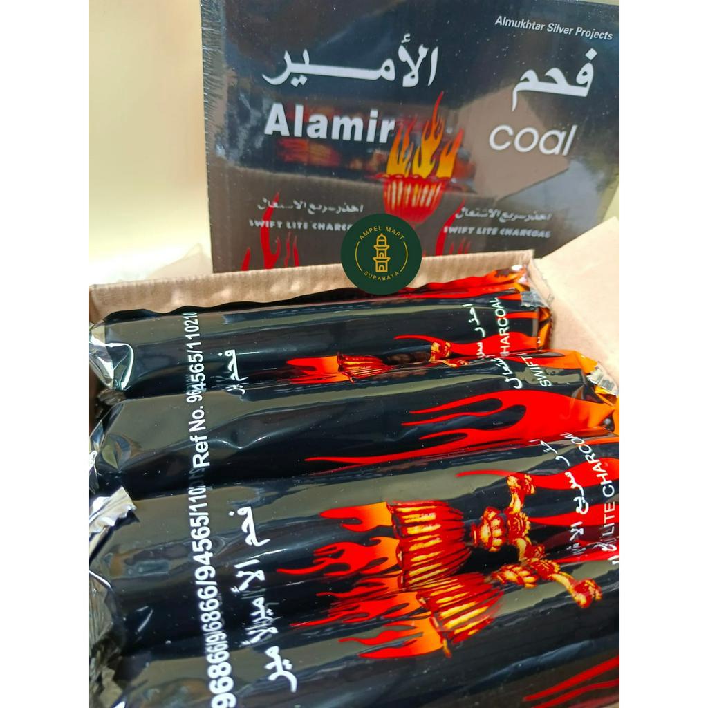 ( 1 BOX) Arang Magic Alamir Coal Arang Mercon Alamir Coal Arang Bukhur Arang Instant Arang Dupa