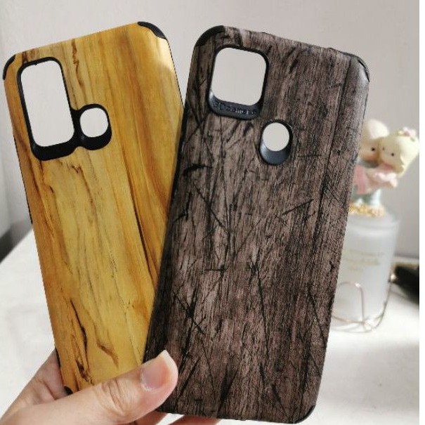 Softcase MC Wooden Texture OPPO A3S/A5 2020/A9 2020/A7/A5S/A12/A31 2020/A37/A39/A57 2016/A59/F1S/A91/RENO 3/A92