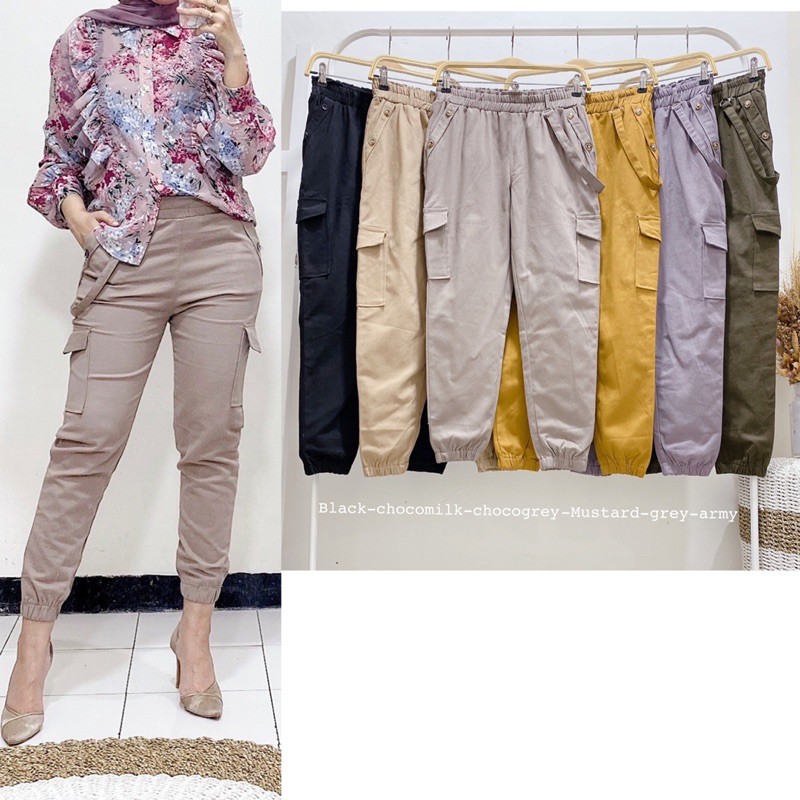new cargo pants / jogger cargo / celana cargo / celana cargo tebal premium