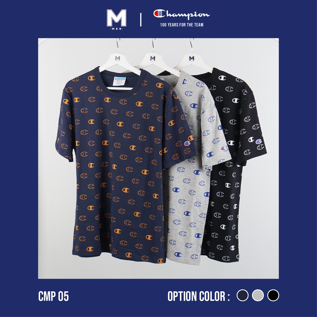 Kaos Champion Scribble All Over Print Mini Logo - Original