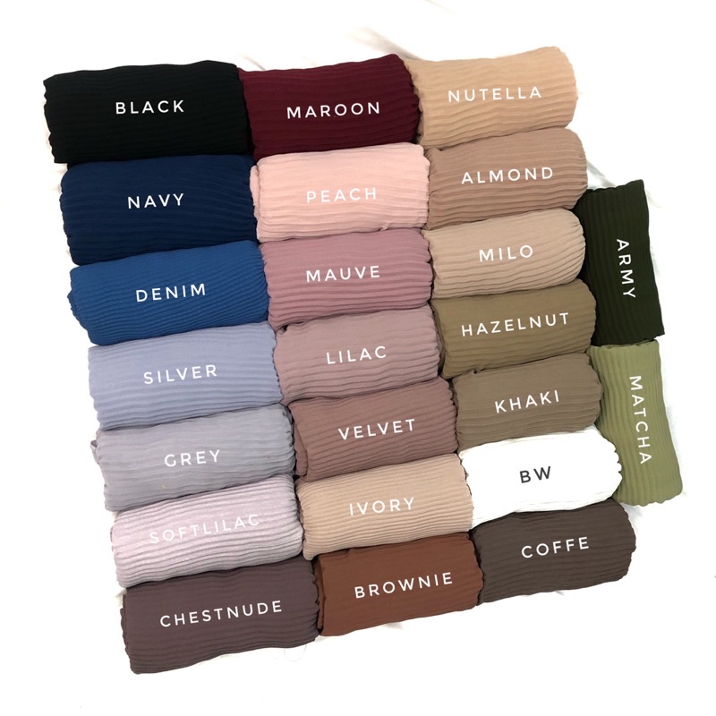 MIRA PLEATED SAWL | PASHMINA PLISKET FULL PREMIUM (tanpa garis tengah)-3