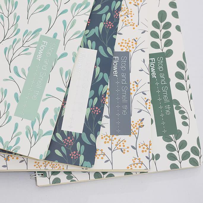

BARU Smell The Flower Spiral Ruled Notebook / Buku Tulis / Buku Catatan