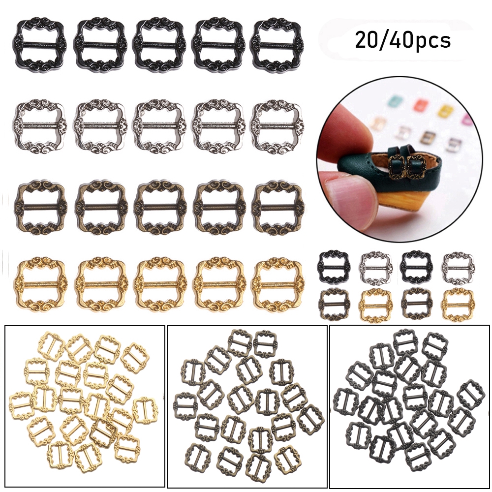 ROW 20/40pcs High Quality 3.5mm/7mm Girls Toys Mini Ultra-small 4 Colors Tri-glide Buckle