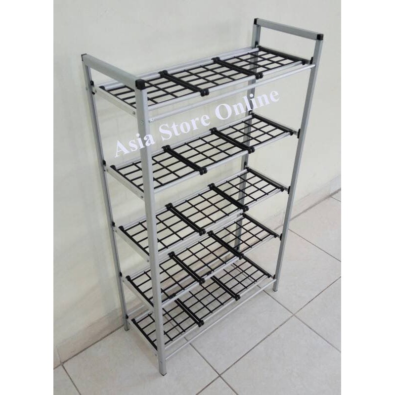 Rak Sepatu Aluminium 5 Susun