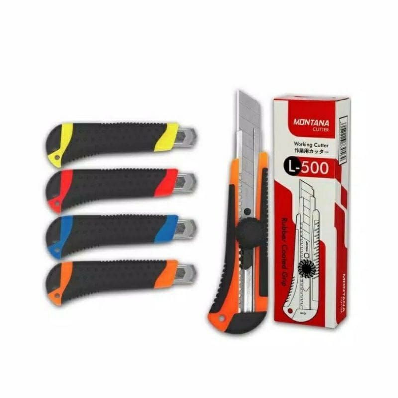

Cutter Montana L500 - Silet Pemotong Kardus Kertas Tebal Kuat Tajam