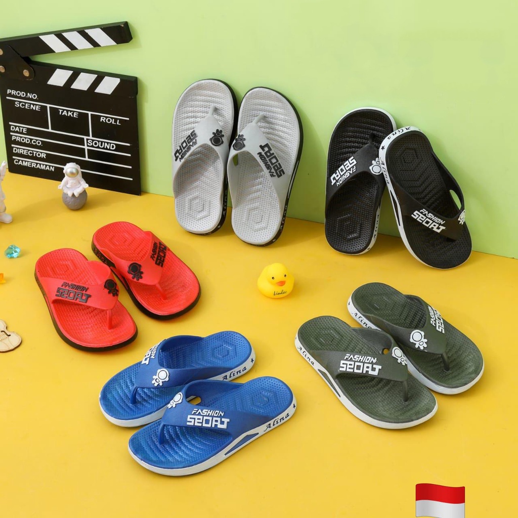 Sandal Japit Karet Anak dan Remaja Laki-laki Import - 2071 ukuran 24 - 35
