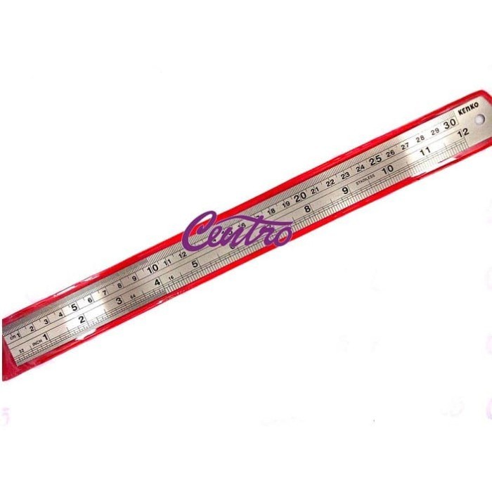 

Kenko Stainless Steel Ruler Penggaris Besi 30 cm Stainles Tebal ORI