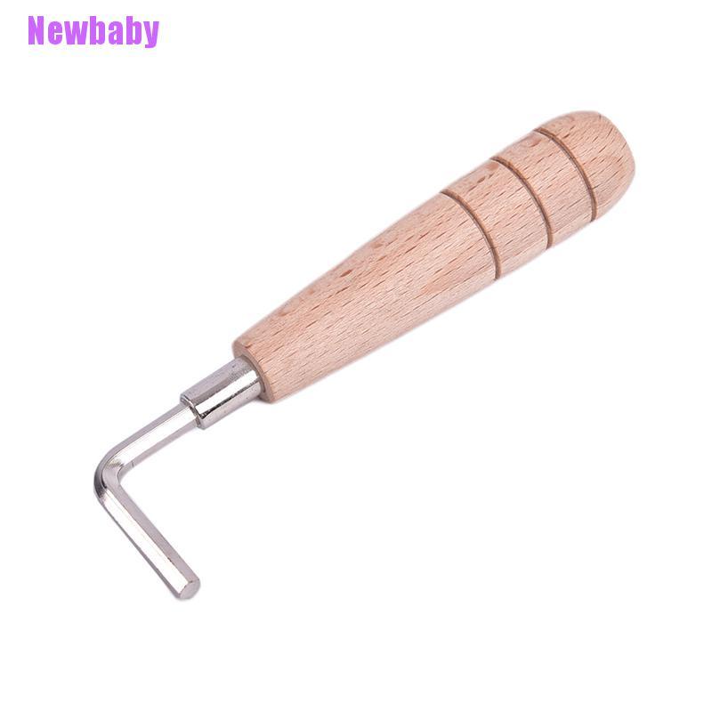 1pc Kunci Pas Leher Gitar Mandolin Ukulele Luthier Gagang Kayu