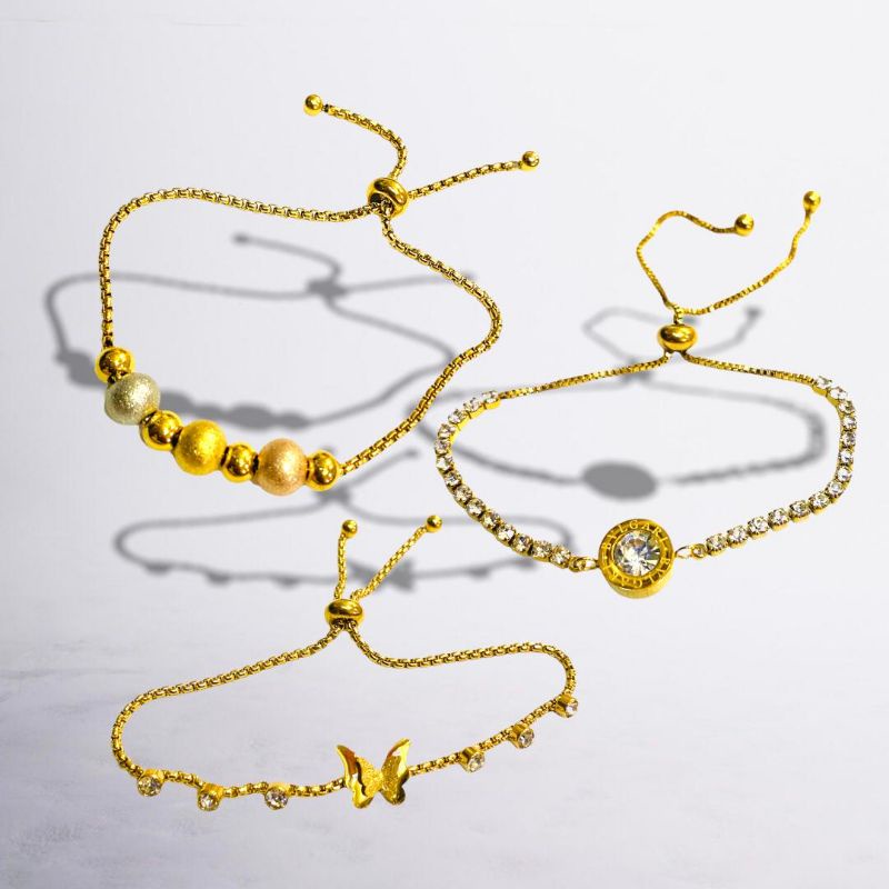 gelang titanium//perhiasan anti korosi//titanium//gelang