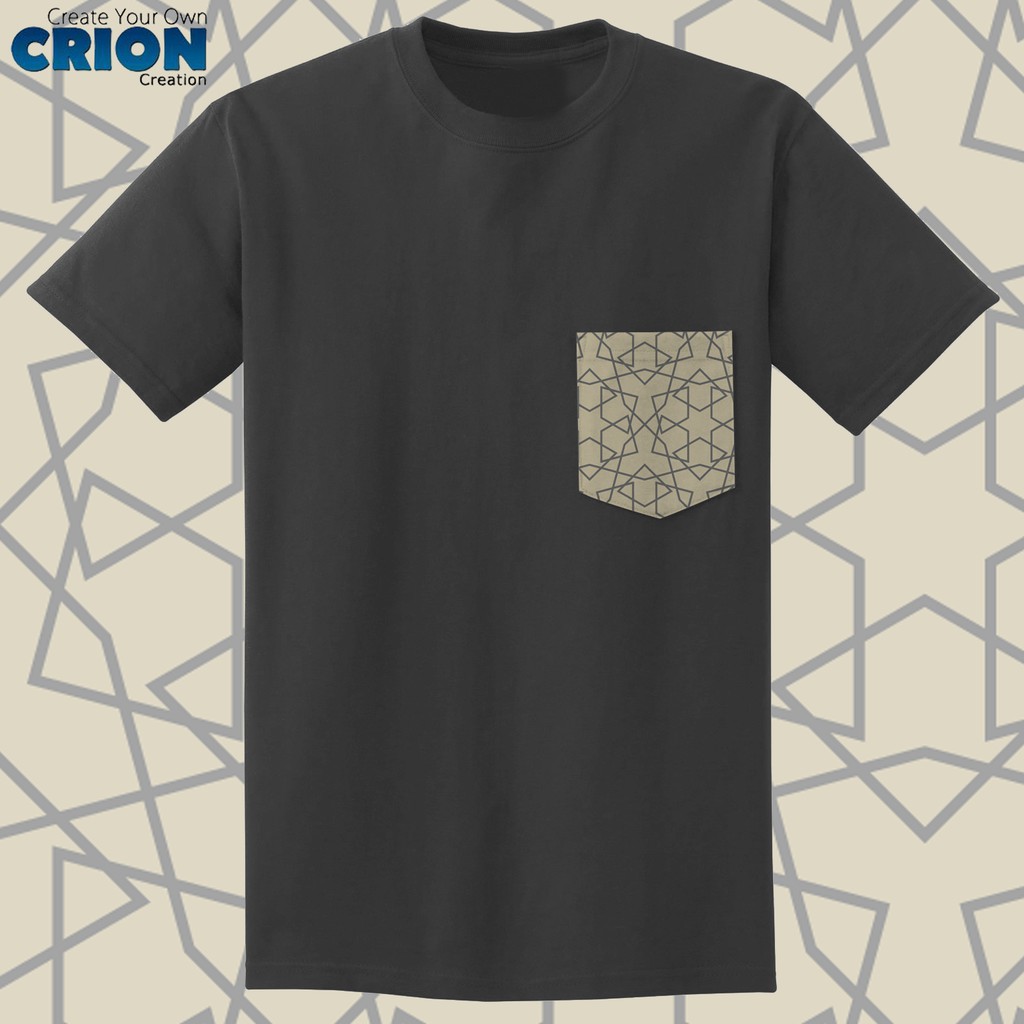 Crion Casual Tees Islamic Edition 1 with Pocket - Kaos Koko dengan Kantong