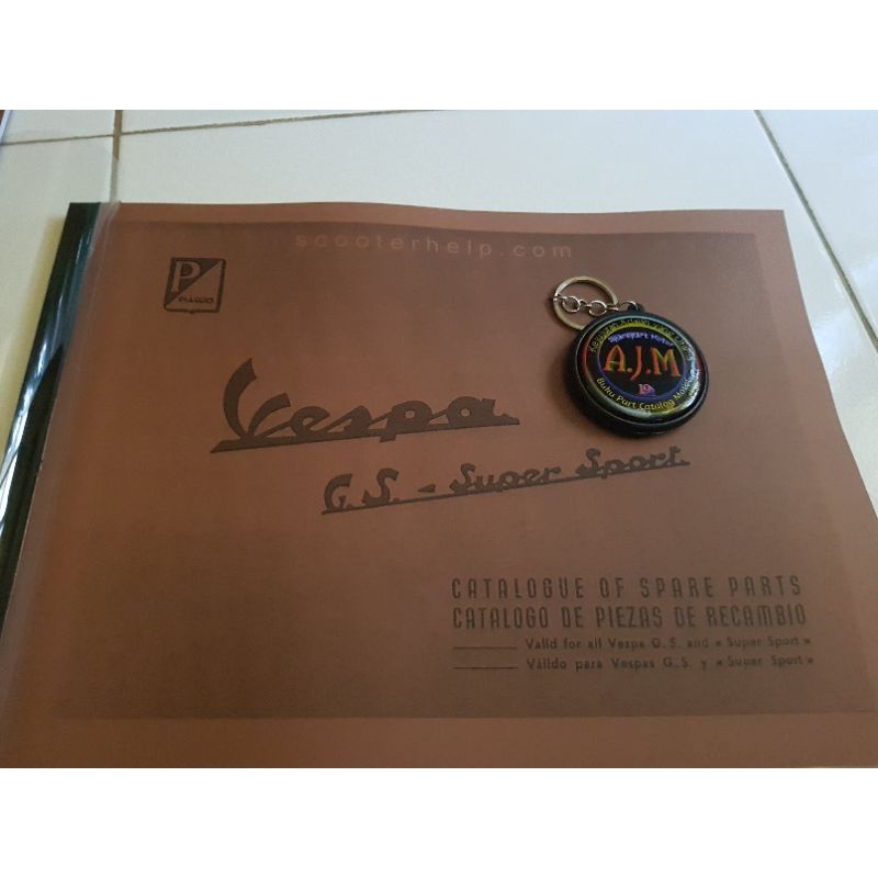 Buku Parts Catalog Catalogue Copian Vespa G S Super Sport