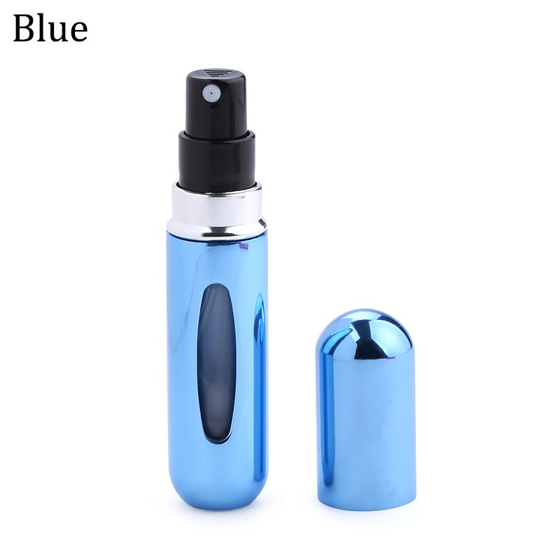 Botol Spray Parfum Mini 5ml Aluminium Spray Atomizer Wadah Kosmetik Travel Portabel Isi Ulang
