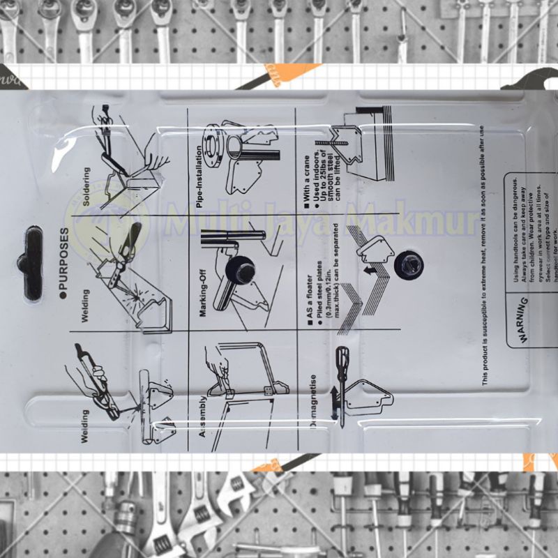 isi 6pcs siku magnet mini set untuk las / Arrow Magnetic Welding Holder