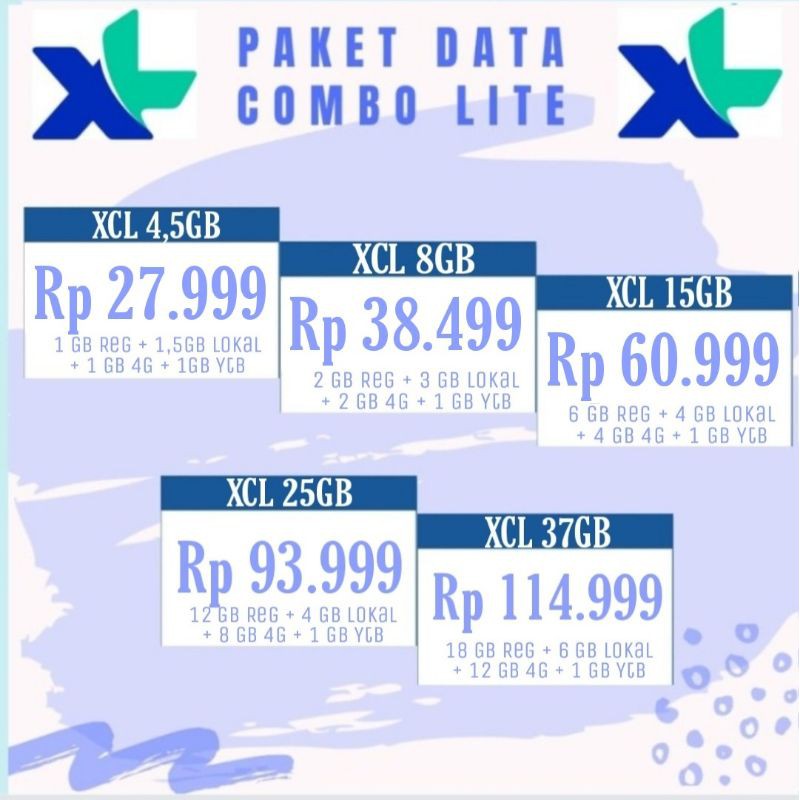 PAKET DATA XL COMBO LITE