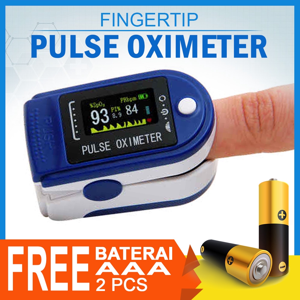 Jual Fingertip Pulse Oximeter TFT FULL COLOR SCREEN Alat pengukur kadar ...