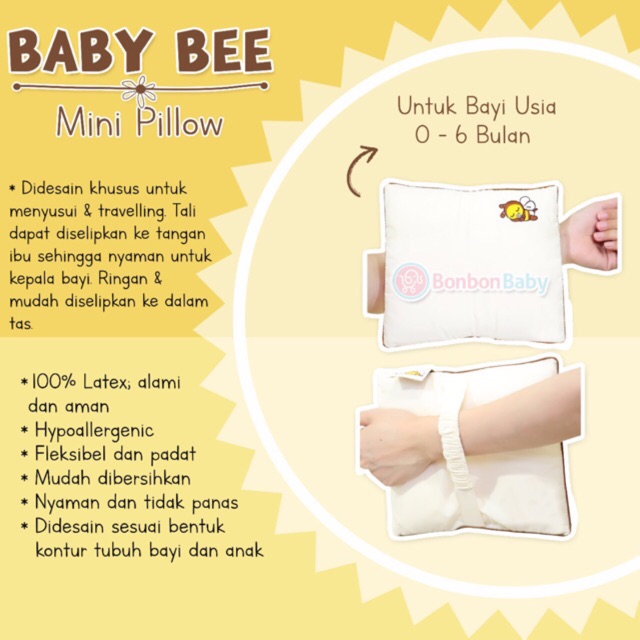 Bantal tangan Babybee mini pillow
