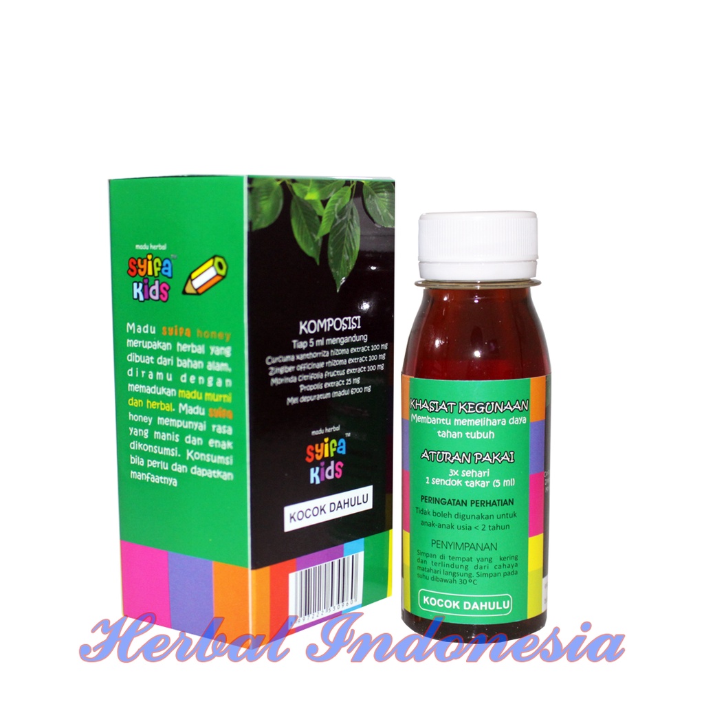 Madu Anak Syifa Kids LIMANDEL HIU 100 ml - Limandel  - Promandel Atasi Amandel