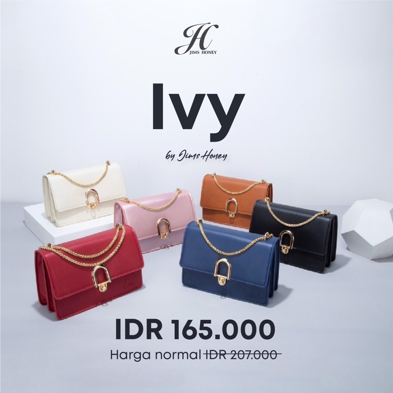 JIMS HONEY IVY BAG JIMSHONEY ORI TAS SELEMPANG WANITA TALI RANTAI