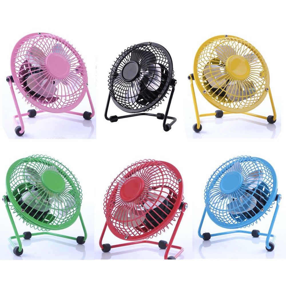 KIPAS ANGIN BODY BESI USB MINI PORTABLE FAN - WARNA ACAK