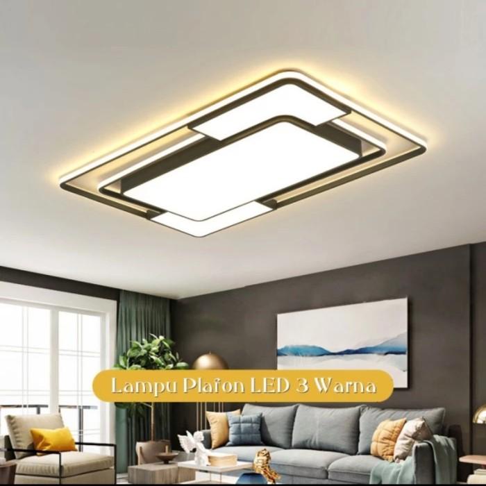 Lampu Hias Plafon LED Kotak Minimalis Ruang Tamu / Home Decor