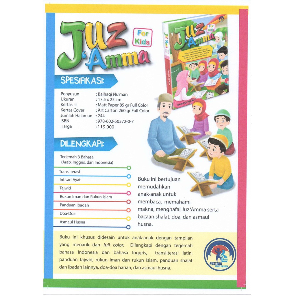 JUZ AMMA FOR KIDS 3 BAHASA (ARAB-INGGRIS-INDONESIA)