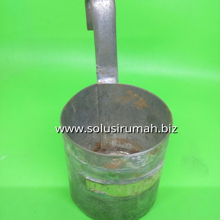 CANTING MINYAK 100ML BESI LITERAN ADA PEGANGAN U TAKARAN kadang ADA KARAT 100 ml 0.1L 100cc 100 cc 0