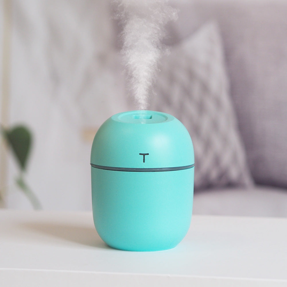 Humidifier Purifier Portable (T MODEL)  Pelembab Udara with LED Light Warna/ Diffuser Mini Portable-Tosca