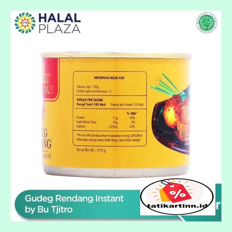 

T4Tksot Gudeg Rendang Instant By Bu Tjitro - Original 210Gr Sotytat