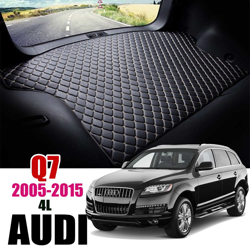 Matras Bagasi Mobil Bahan Kulit Untuk Audi Q7 2005 2006 2007 2008 2009 2010 2011-2015