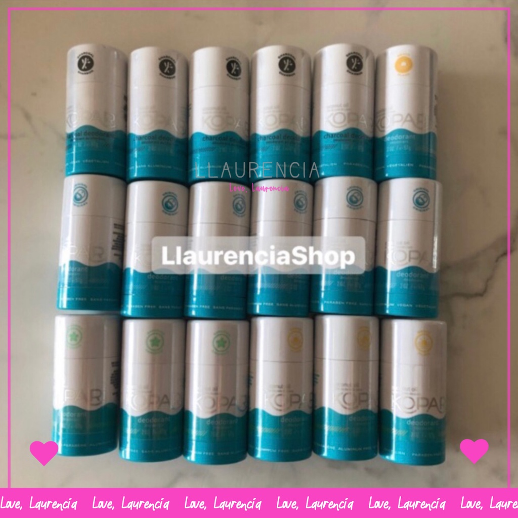 Kopari coconut oil deodorant FULL SIZE - CBD Original Charcoal Beach COASTAL DEO  PERFORMANCE PLUS