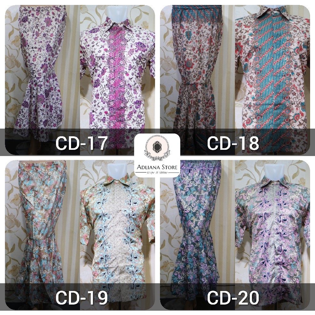 (COD) Rok Duyung dan Kemeja Batik / Couple Duyung / Couple Batik / Batik Couple HANANIA KEBAYA COLLECTIONS