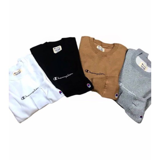 CREWNECK CHAMPION |mini Script logo| C8-Q019R | Outerwear | Sweater Pria (FREE STIKER)