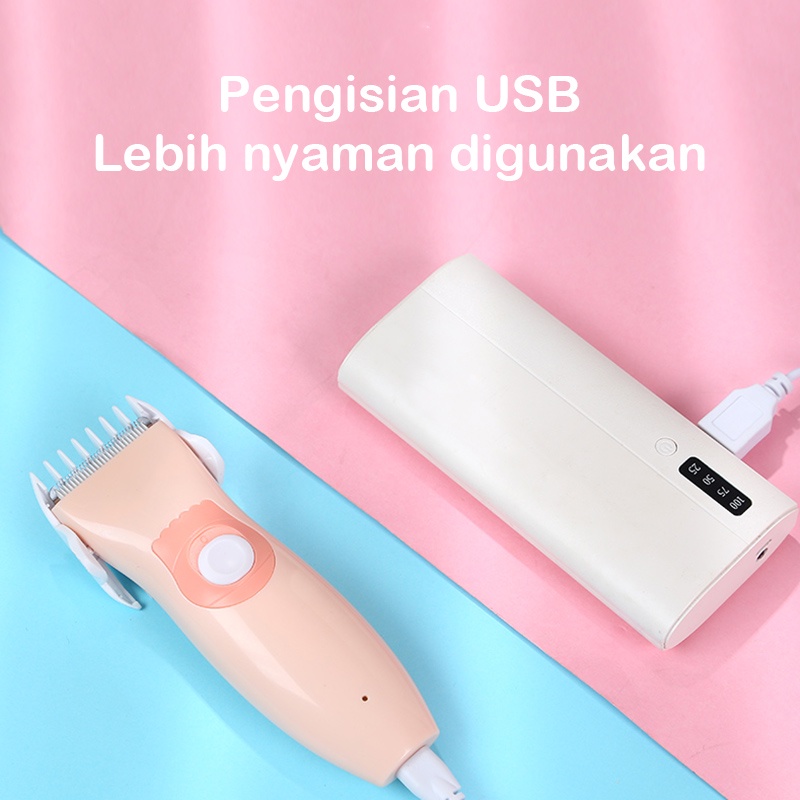 DADAWARD Gunting Rambut Bayi/ Alat Mesin Cukur Rambut Portable Hair Clipper Electric Waterproof/ Electric Hair Clipper Baby Alat Cukur Rambut Elektrik Portable Cukuran Bayi