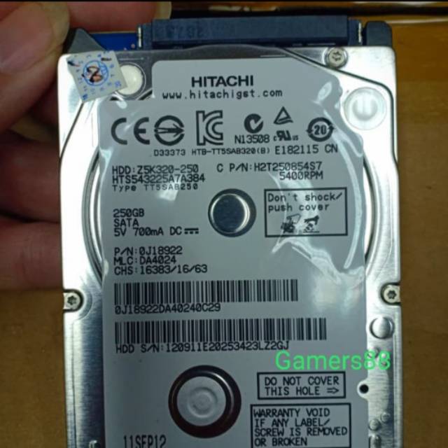 Hardisk Laptop 250Gb Sata HDD Internal / external  Harddisk Notebook Hard disk Ps3