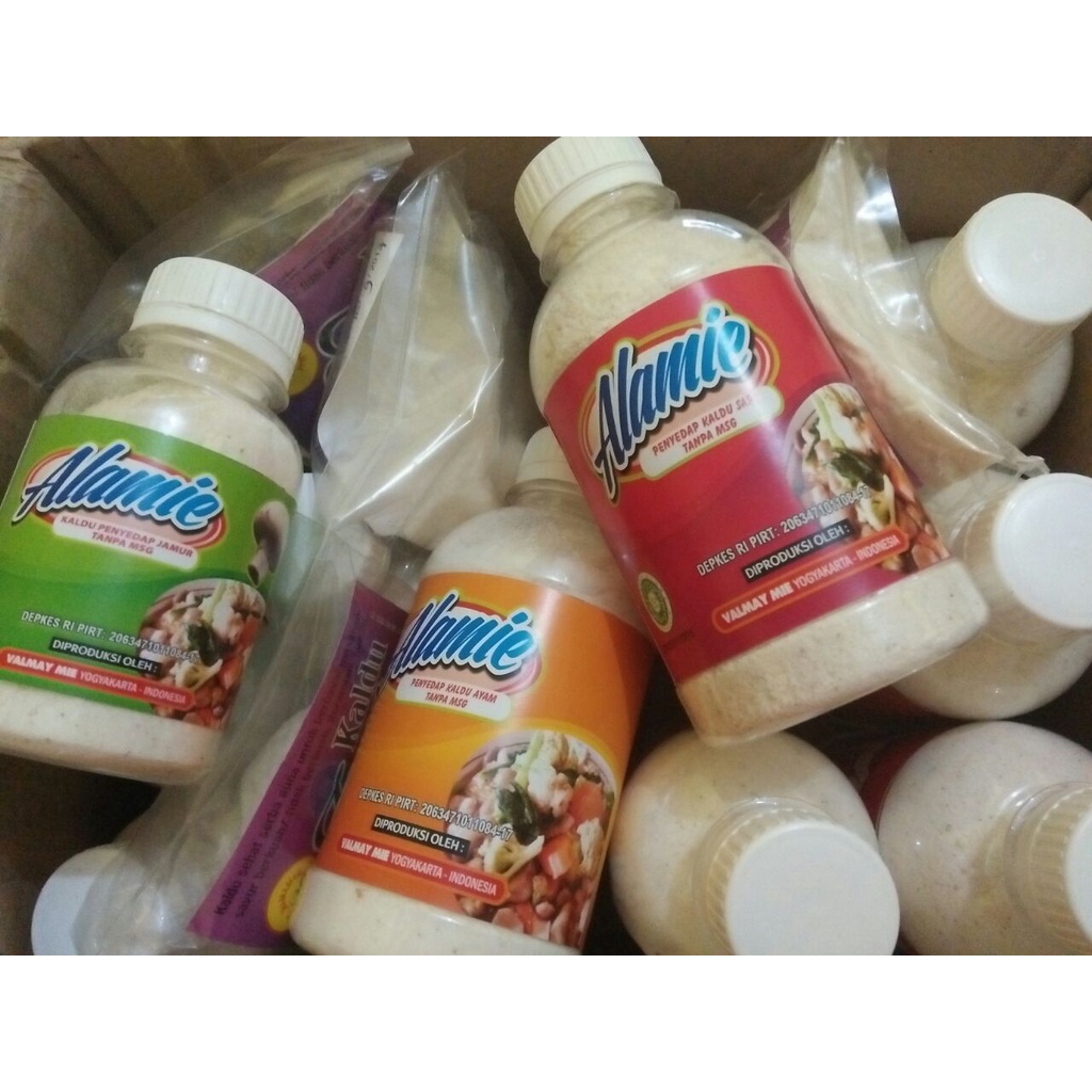 

Kaldu Ayam atau Sapi Alamie kemasan botol @200gram