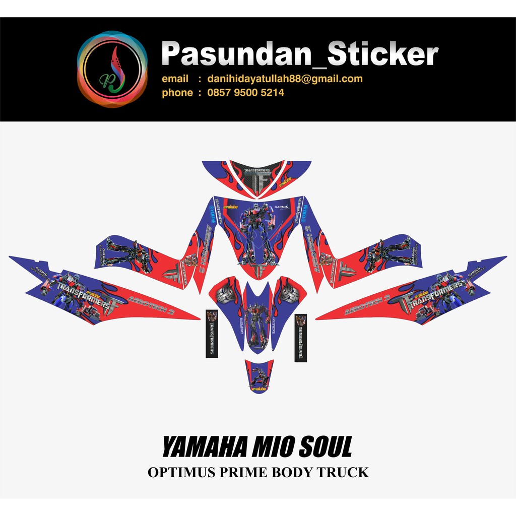 YAMAHA MIO SOUL OPTIMUS PRIME BODY TRUCK