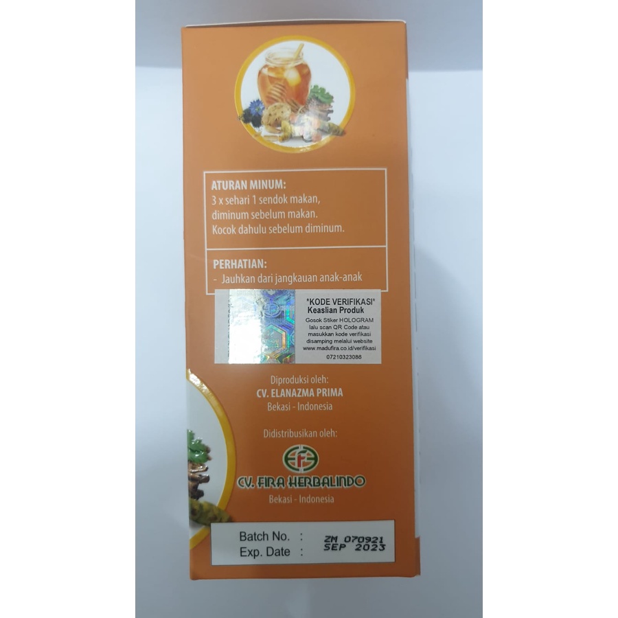 Madu Zestmag Madu Fira 280gr / Maag Mual Kembung / Gas Asam Lambung / Gangguan Pencernaan / Gerg / Masuk Angin-3