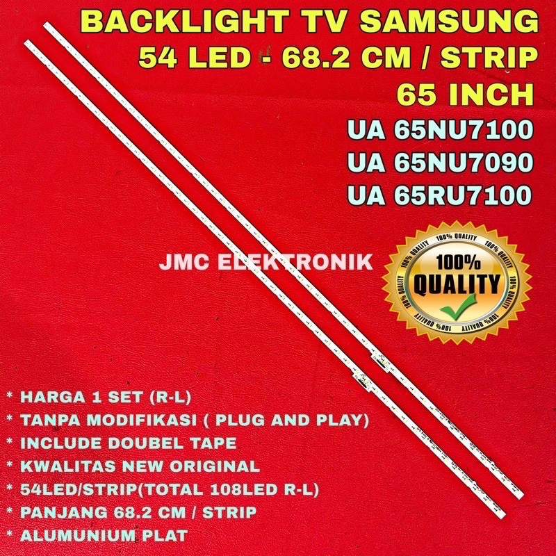 BACKLIGHT SAMSUNG UA65NU7100 UA65NU7090 UA65RU7100 LAMPU TV LED SAMSUNG UA65NU7100AK UA65RU7100AK