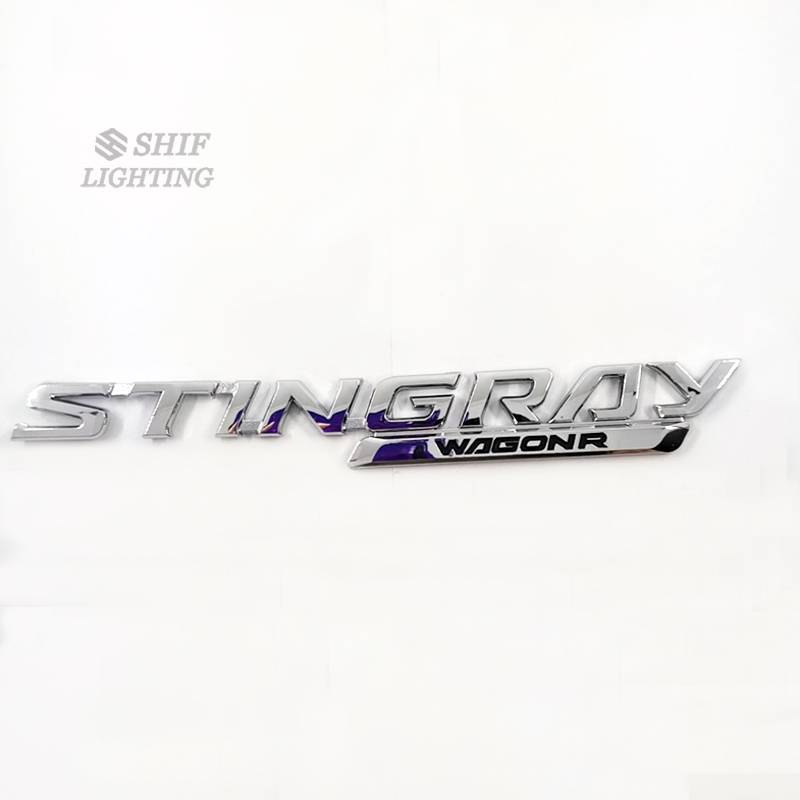 1pc Stiker Emblem Logo Stingray Wagon R Bahan Abs Krom Untuk Suzuki