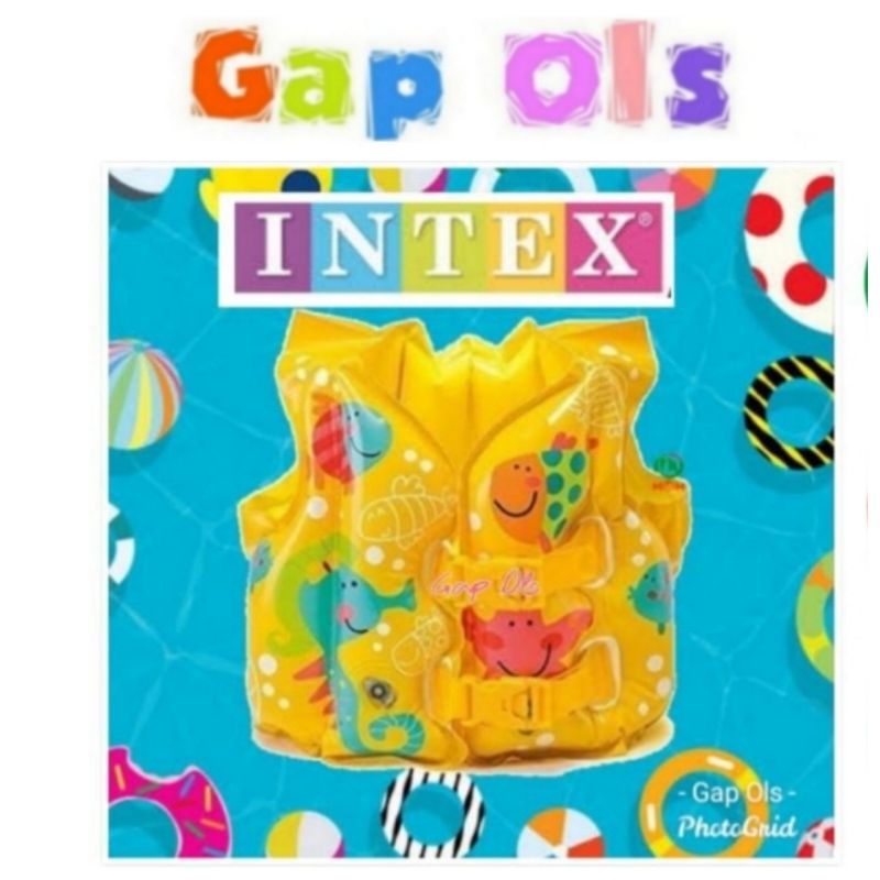 Intex pelampung renang anak rompi renang jaket renang Intex swim vest Intex Jaket Pelampung